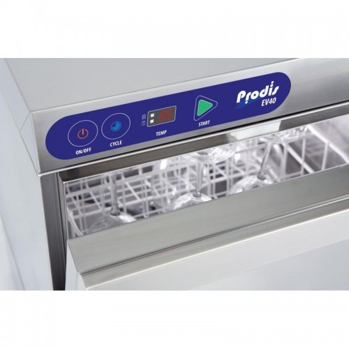 Prodis EV40G 400mm Glasswasher - Gravity Drain