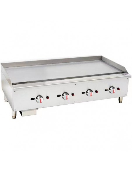 4 Burner Gas Countertop Griddle - Quad Control
