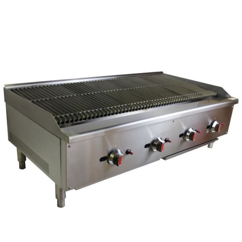 4 Burner Gas Countertop Charbroiler /...