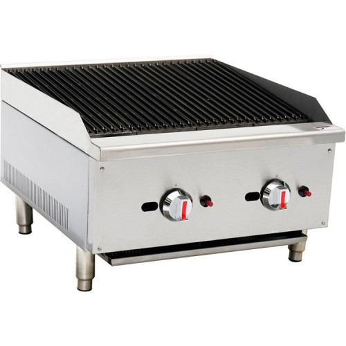 2 Burner Gas Countertop Charbroiler /...