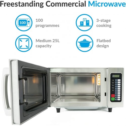 Commercial Microwave Oven 1000W -...