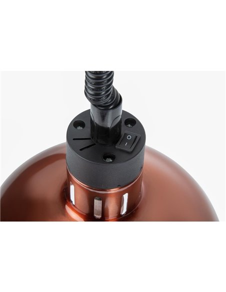 Buffalo Retractable Dome Heat Shade Copper Finish