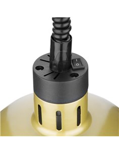 Buffalo Retractable Dome Heat Shade Pale Gold Finish 2