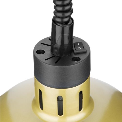 Buffalo Retractable Dome Heat Shade Pale Gold Finish