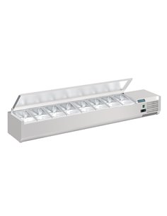 Polar G-Series Countertop Prep Fridge with Lid 8x 1/4GN