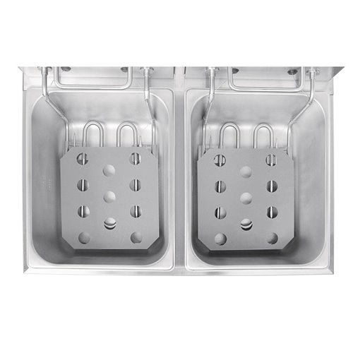 Buffalo Twin Tank Twin Basket 2x5Ltr Countertop Fryer with Timers 2x2.8kW