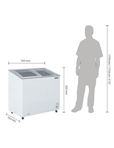 Polar G-Series Display Chest Freezer 200Ltr 2