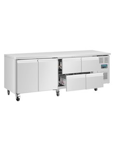 Polar U-Series Double Door and 4 Drawer Counter Fridge 476Ltr 2