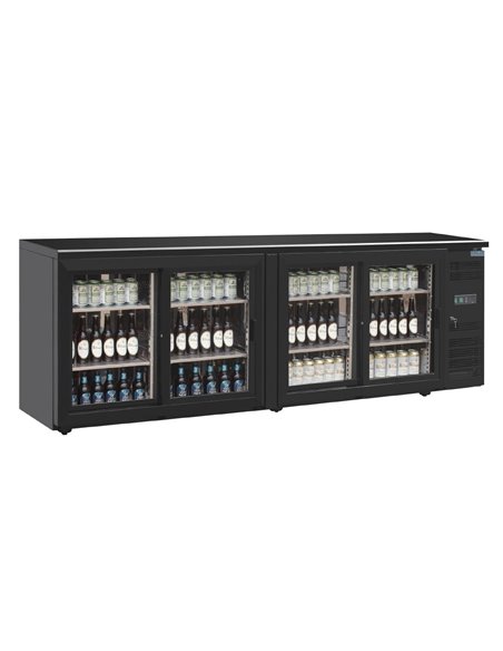 Polar U-Series Four Door Back Bar Display Cooler