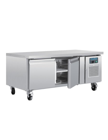 Polar U-Series Double Door Chef Base Counter Fridge