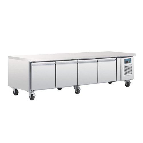 Polar U-Series Four Door Chef Base Counter Fridge