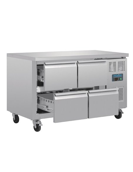 Polar U-Series Four Drawer Gastronorm Counter Fridge