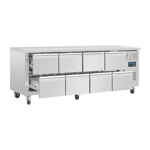 Polar U-Series Eight Drawer Gastronorm Counter Fridge