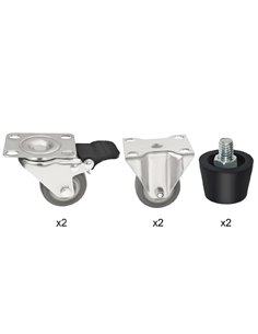 Buffalo Complete Feet and Set of 6 Standard Castors