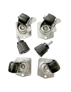 Polar Set of 6 Castors and Adjustable Feet