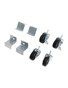 Polar Standard & Braked Castors with Brackets (Pack of 4)
