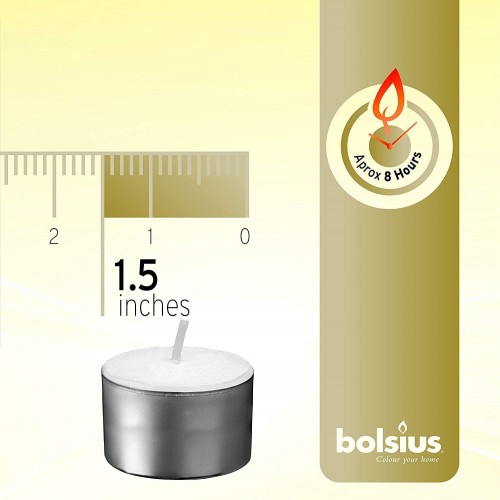 Bolsius 8 Hour Tealights Pack of 50...