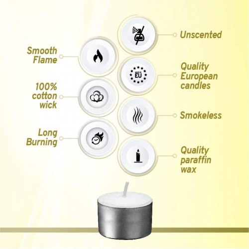Bolsius 8 Hour Tealights Pack of 50...