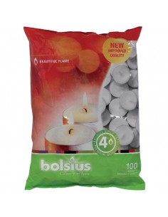 Bolsius 4 Hour Tealights (Pack of 100)