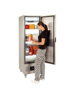 Foster Single Door Slimline Fridge Stainless Steel 400Ltr FSL 400 H 2