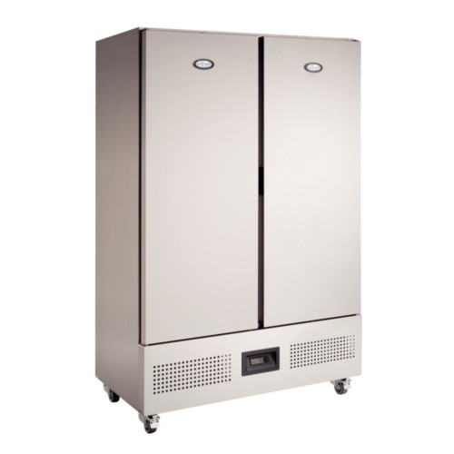 Foster Double Door Slimline Fridge Stainless Steel 800Ltr FSL 800 H