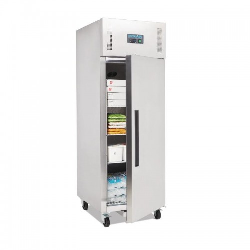 Polar G593 Heavy Duty Single Door Freezer Stainless Steel 600Ltr G-Series