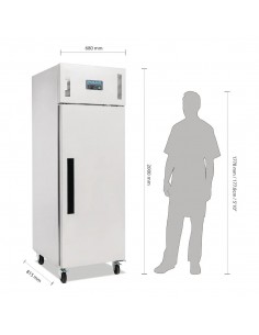 Polar G593 Heavy Duty Single Door Freezer Stainless Steel 600Ltr G-Series 2