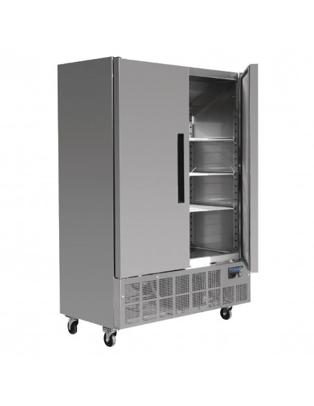 Polar GD879 G-Series Double Door Slimline Stainless Steel Fridge - 960 Litres