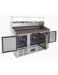 Polar Refrigerated Pizza and Salad Prep Counter 368Ltr 2