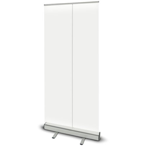 Retractable Banner Stand 1200x2000mm Clear sheet Aluminium base | DA-WHESB120
