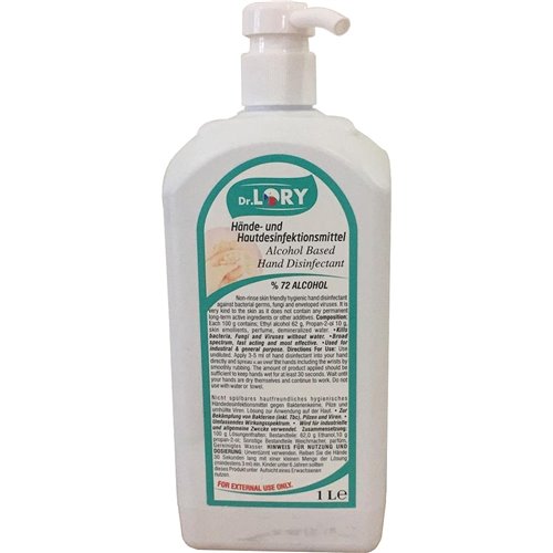 Alcohol Hand Sanitiser 12 x 1 litres | DA-DLS1x12