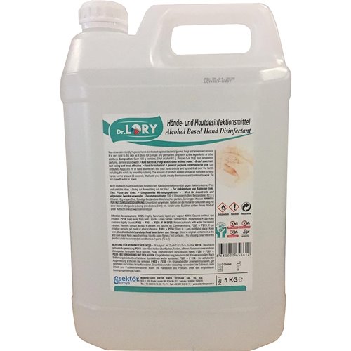 Alcohol Hand Sanitiser 4 x 5 litres | DA-DLS5x4