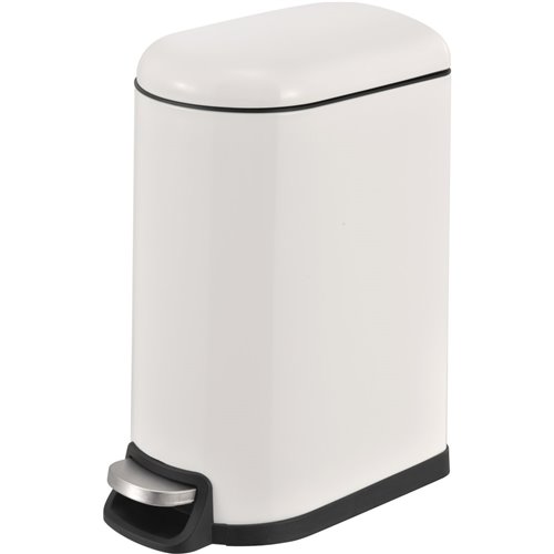 Rectangular Soft Close Pedal Waste Bin 40L Matt White | DA-C10076FM40L