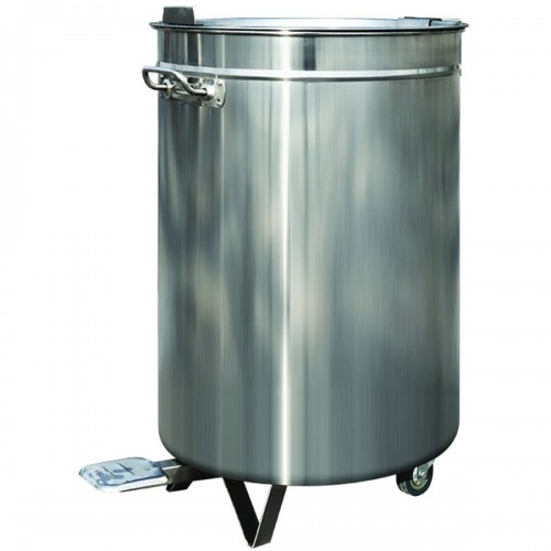 Professional Waste bin Stainless steel Wheels Pedal 120 litres | DA-AD6904