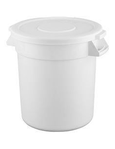 Waste Bin with Lid 40 litres White | DA-XDW005