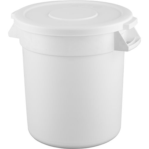 Waste Bin with Lid 40 litres White | DA-XDW005