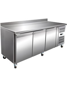 Professional Refrigerated Counter with Upstand 3 doors Depth 600mm | DA-RS32V