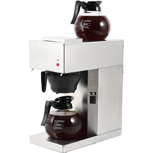 Commercial Filter Coffee maker Manual fill 1 glass jug 2 hotplates | DA-RB286W