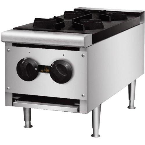 Professional Gas Boiling top 2 burners 15.5kW | DA-THRB2X