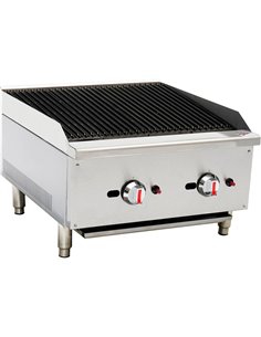 Professional Natural Gas Chargrill 2 burners 15kW | DA-ECB24S