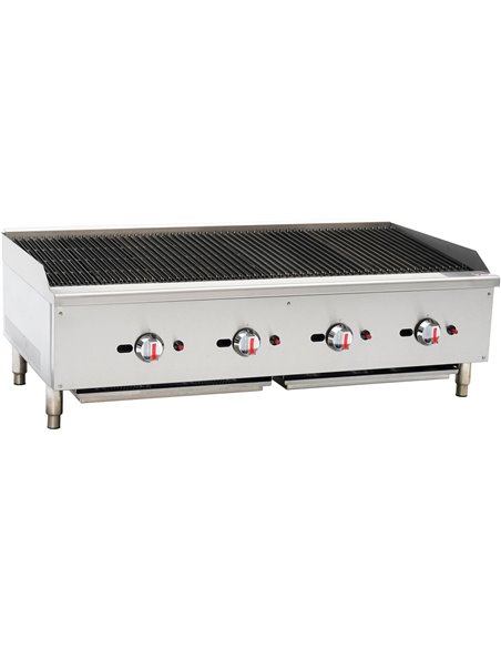 Professional Natural Gas Chargrill 4 burners 30kW | DA-ECB48S