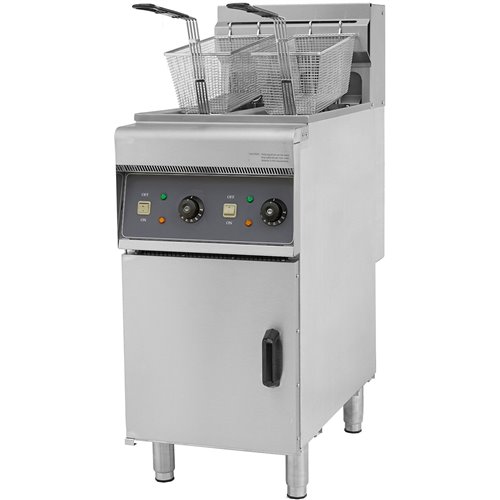 Twin Basket Professional Free standing Electric Fryer Twin tank 12kW 2x10 litres | DA-DF10L2