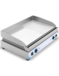 Commercial Griddle Smooth/Ribbed 720x460x240mm Chromed plate 4.4kW Electric | DA-EGN750D2