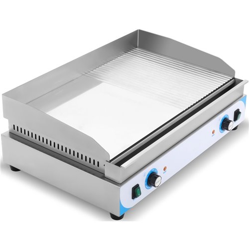 Commercial Griddle Smooth/Ribbed 720x460x240mm Chromed plate 4.4kW Electric | DA-EGN750D2