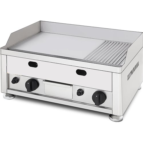 Commercial Gas Griddle Smooth plate 2 zones Countertop | DA-GGN6002