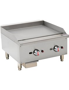 Premium Commercial Gas Griddle Smooth plate 2 burners 15kW Countertop | DA-EGG24S