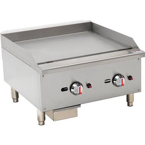 Premium Commercial Gas Griddle Smooth plate 2 burners 15kW Countertop | DA-EGG24S