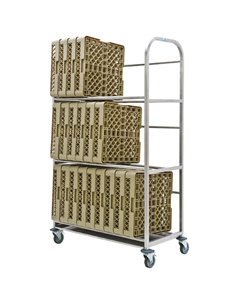 Commercial Drip Dry Trolley for Dishwasher baskets Stainless steel 30 baskets 1070x470x1705mm | DA-DDT30
