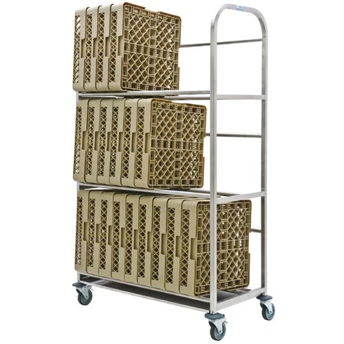 Commercial Drip Dry Trolley for Dishwasher baskets Stainless steel 30 baskets 1070x470x1705mm | DA-DDT30