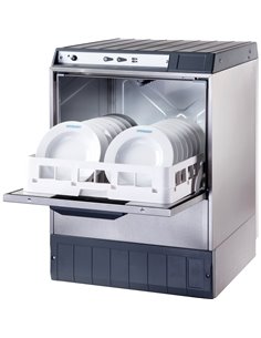 Commercial Dishwasher 540 plates/hour 500mm basket Gravity drain Detergent pump 13A | Omniwash 5000STDD